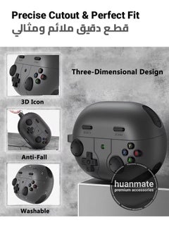 huanmate Huawei FreeBuds 6i Premium Protection Case Cover - Dark Grey - Lightweight, Stylish Design, Accurate Cut-outs - Easy to Install & Remove - Durable Shield for Your Huawei FreeBuds 6i  - Image 2