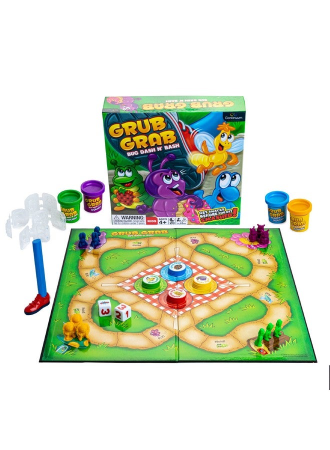 Continuum Games Grub Grab Board Games for Kids 4-6 Interactive Game Ant Bugs Boardgame for Children and Family Night 2-6 Players Ages 4+ - Image 1