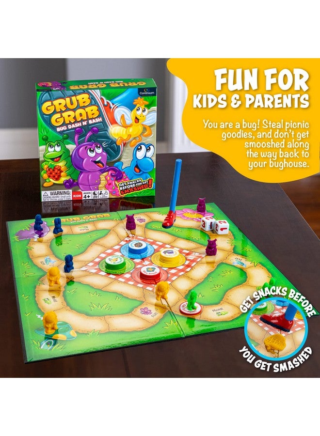 Continuum Games Grub Grab Board Games for Kids 4-6 Interactive Game Ant Bugs Boardgame for Children and Family Night 2-6 Players Ages 4+ - Image 2