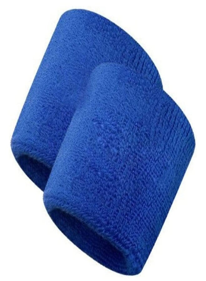 DESCTIDY أربطة معصم رياضية للجنسين من ديسكتيدي، لون أزرق، مناسبة للتنس والريشة الطائرة - Image 1