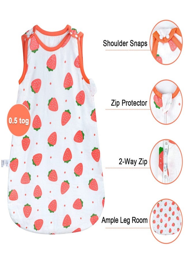 MooMoo Baby Sleep Sack Muslin Wearable Blanket with 2-Way Zipper Swaddle Transition Sleeping Bag Sleeveless 12-18M Dino - Image 4