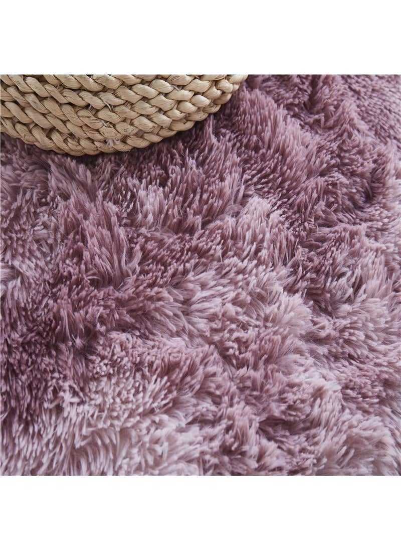 Bluejw 1-Piece Bedroom Carpet Oval Pink 160 CM  - Image 2