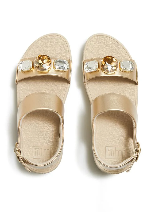 فيت فلوب LULU ULTRA-JEWEL METALLIC BACK-STRAP SANDALS