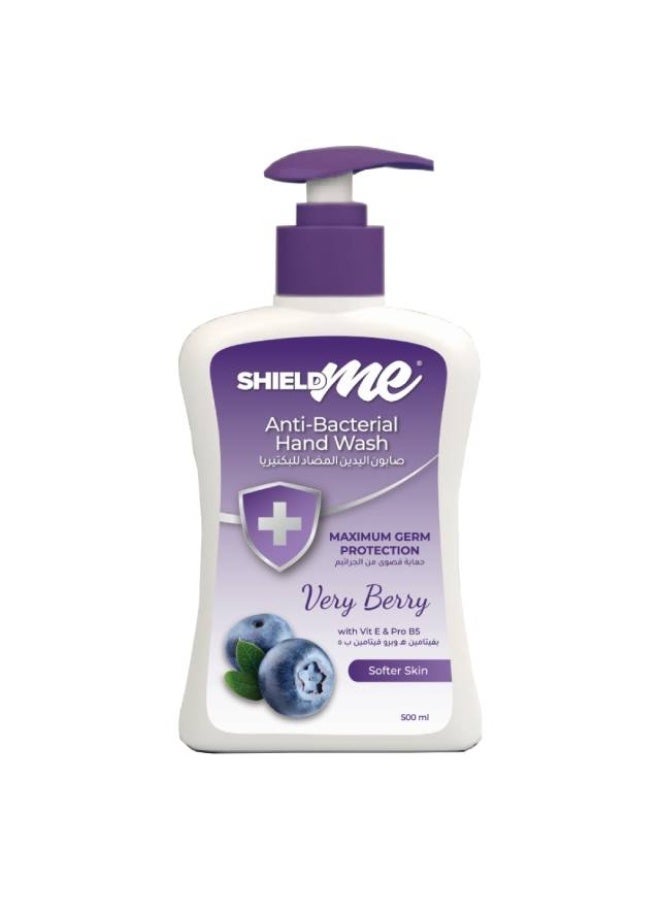 SHIELDme Hand Wash, Antibacterial - 500ml Very Berry, UAE - Image 1