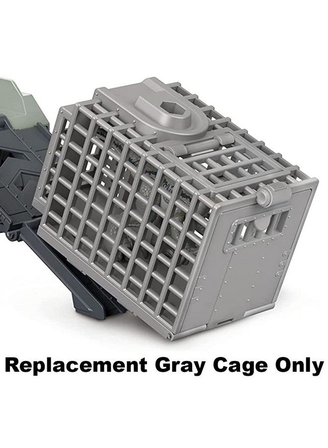 imaginext مجموعة ألعاب نقل الديناصورات من إيميجينكست - FMX87 ~ مستوحاة من حديقة الديناصورات ~ قفص رمادي بديل - Image 3