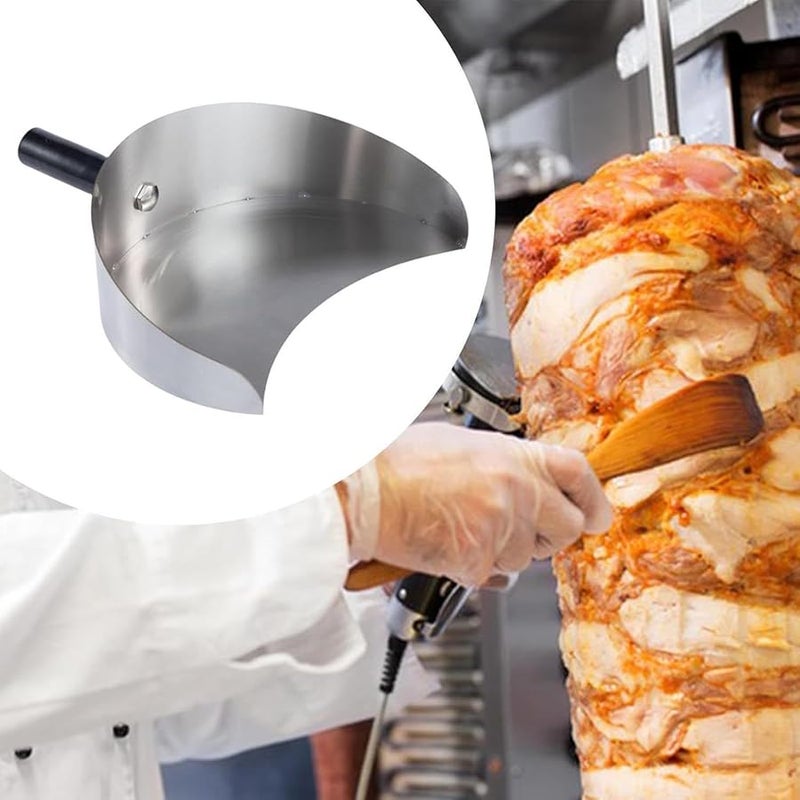 Stainless Steel Meat Catcher Pan for Shawarma Machine Kebab Grill BBQ Rotisserie - Image 5