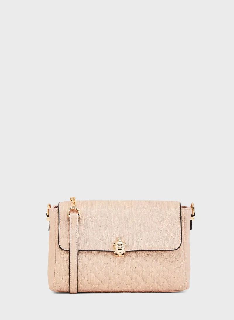 CARPISA Chain Detail Quilted Crossbody