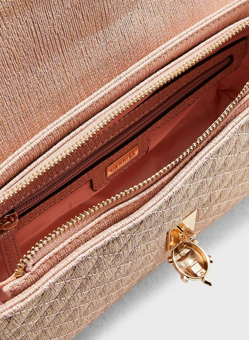 CARPISA Chain Detail Quilted Crossbody