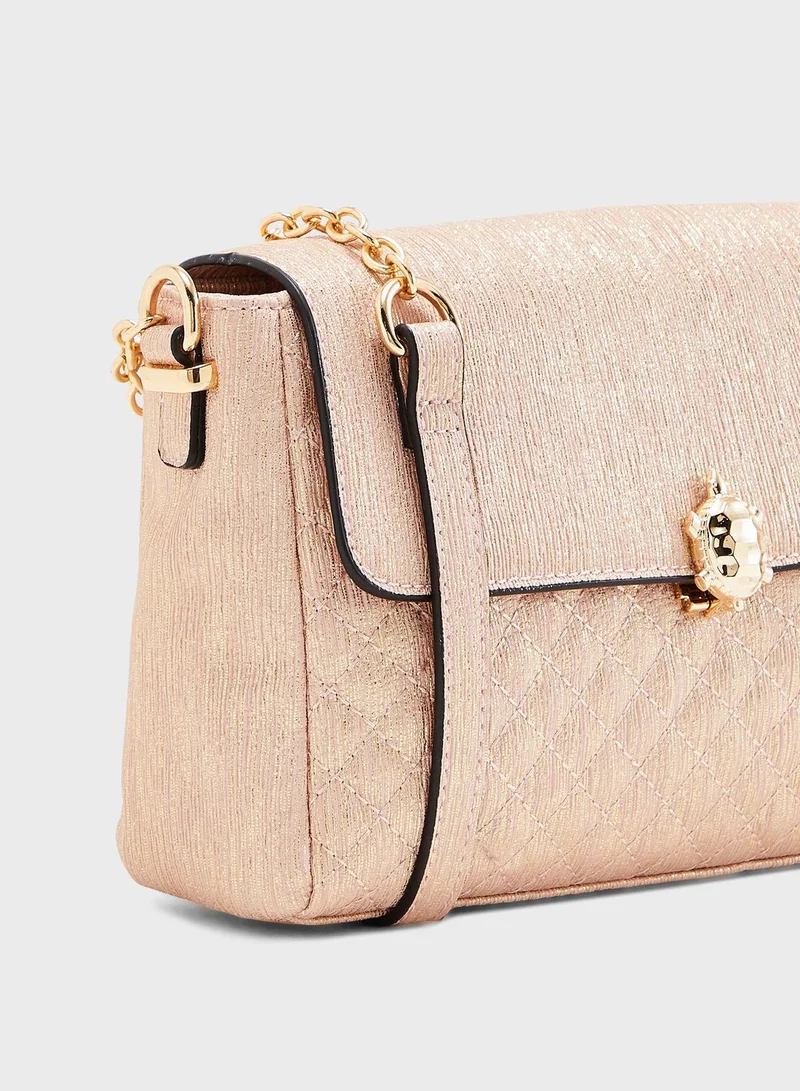 CARPISA Chain Detail Quilted Crossbody
