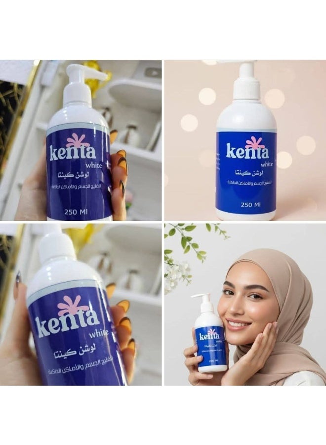 Kenta Skin Lightening and Smoothing Lotion | Deep Hydration – Evens Skin Tone – Suitable for Dark Areas | 250ml - Image 3