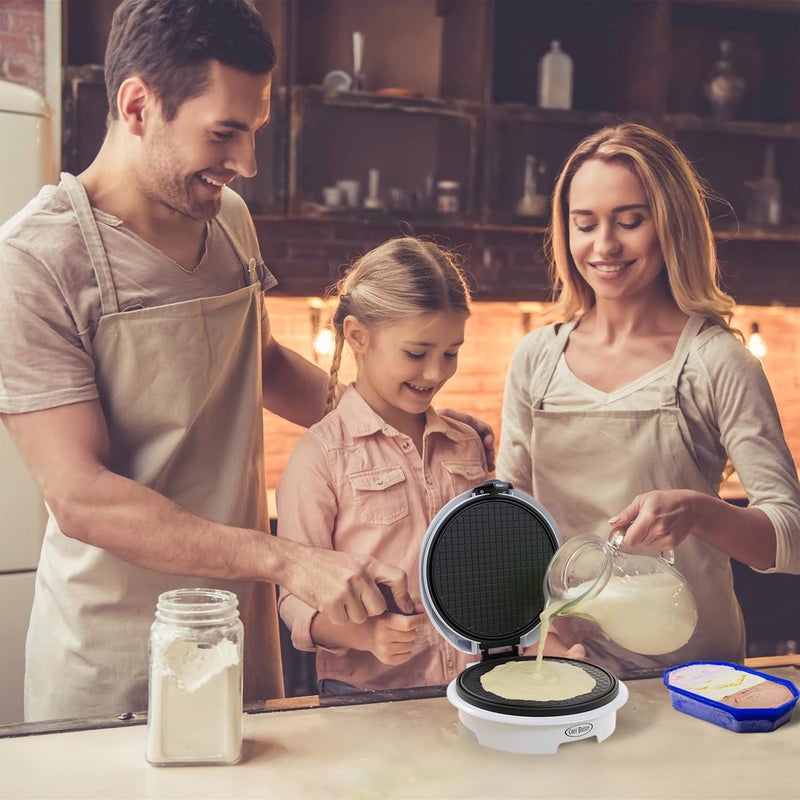 Chef Buddy Waffle Cone Maker - Electric Nonstick Waffle Iron with Shaper Cone Included - Small Kitchen Appliances (White) - Image 5