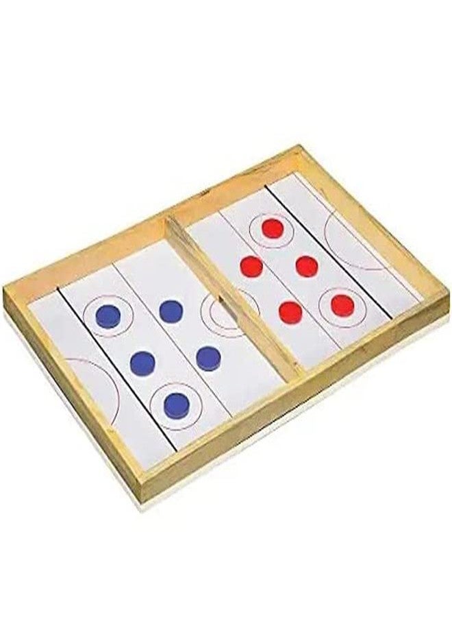 جي جيه شوب لوح هوكي خيطي 2 في 1 من GJSHOP مع قلم تحديد أبيض للأطفال والأولاد والبنات والكبار من جميع الأعمار (لعبة هوكي خيطية بلوح خشبي) - Image 1