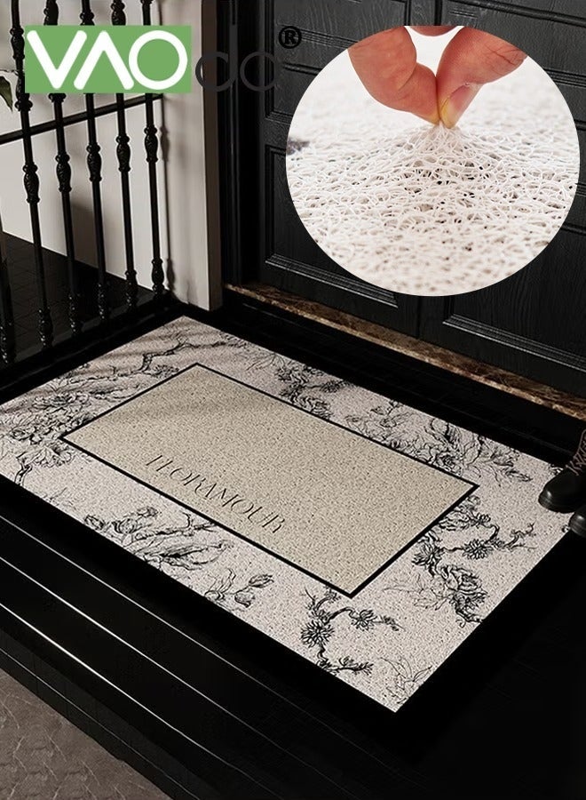 Bukela Front Door Mat, Outside Entrance Heavy Duty Natural Backing Rubber Mat, Non Slip, Rubber Backing Front Door Mat, Dirt Trapper, Indoor Outdoor Door Mat Easy Clean Patio Porch Entryway Mat 60*90CM - Image 1