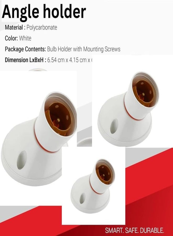 COPY LINE 6A Angle Lamp Holder | Fancy Type, 240V - Pack of 3 - Image 2