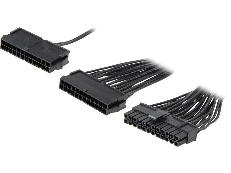 ETZIN 24 Pin Dual PSU Power Supply Splitter Extension Synchronizer Adapter Male to Female ATX Motherboard Cable for Mining (24 Pin Dual PSU Power Supply Cable) - Image 2