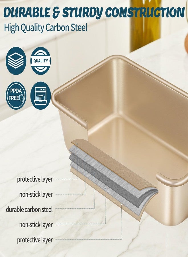 AIVIKI Baking Pans Set, Nonstick Stackable Bakeware Sets, Oven Pans for Cooking, AIVIKI 6 Pieces Baking Sheets Set Including Cookie Sheet, Deep Roaster Pan, Square Pan, Loaf Pan, Muffin Pan, Carbon Steel - Image 3