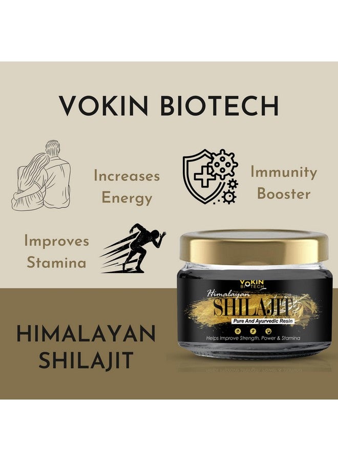 Vokin Biotech Shilajit Resin 20g Helps in Boosts Stamina and Energy | Immunity Booster - Image 2