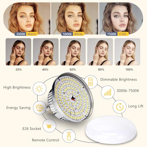Torjim Softbox Photography Lighting Kit, 20'' x 20'' Professional Softbox Lighting Kit with 85W 3000-7500K LED Bulbs, Studio Lights for Photography/Video Recording/Live Streaming - Image 2
