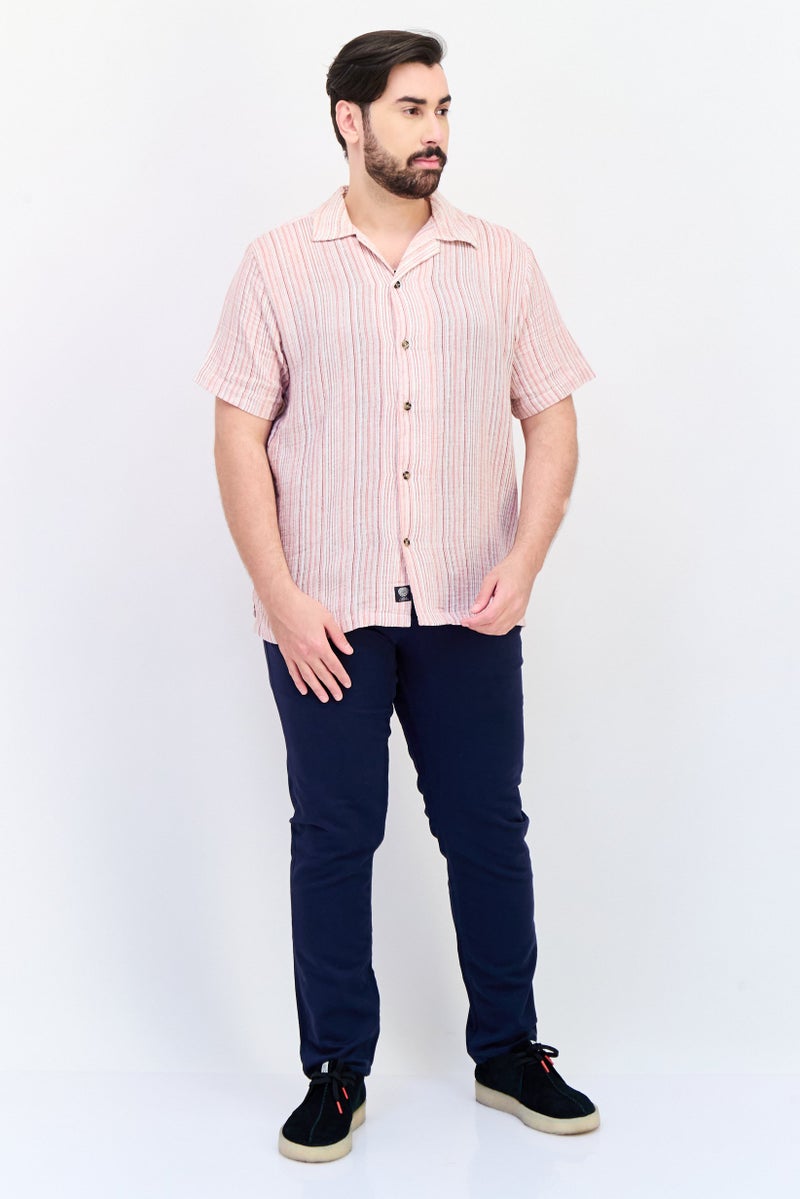 VINCE CAMUTO قميص بولو قصير الأكمام للرجال بتصميم عادي ومخطط، متعدد الألوان - Image 4