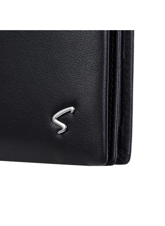 Satchi Men's Long Wallet, Multifunctional Leather Billfold Gift Box, Birthday Present For Boyfriend Or Husband - Image 5