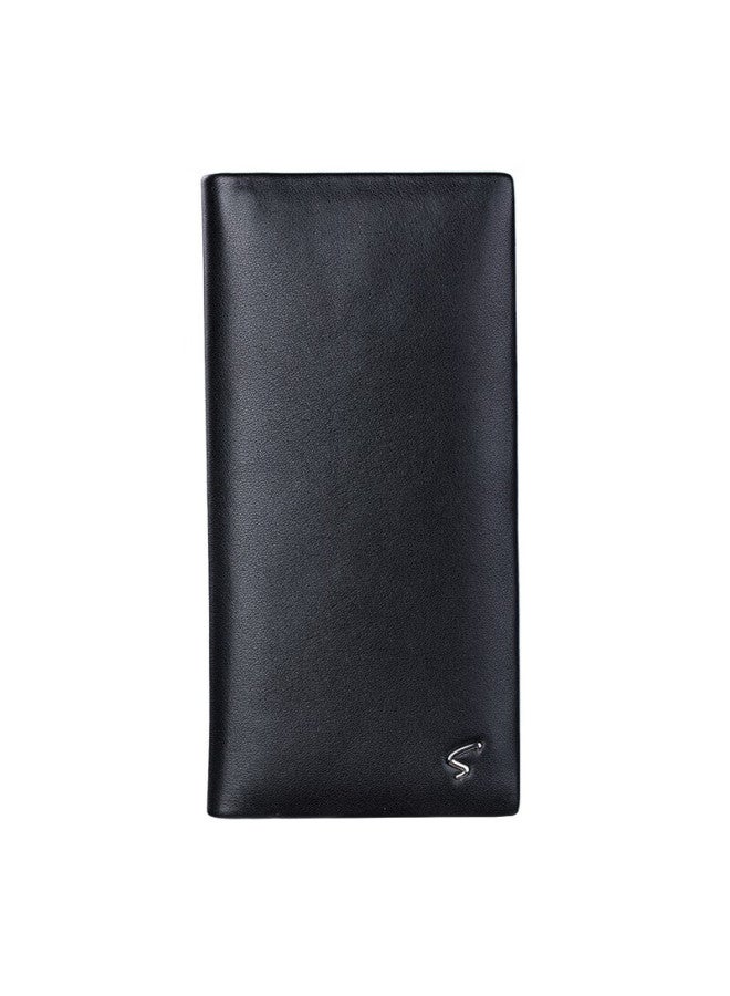 Satchi Men's Long Wallet, Multifunctional Leather Billfold Gift Box, Birthday Present For Boyfriend Or Husband - Image 3