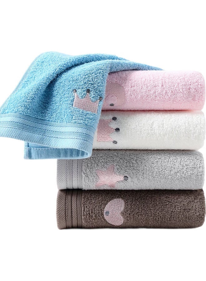 Grace Baby Class A Towel, Children'S Pure Cotton Face Towel, Home Embroidered Small Towel, Soft And Absorbent, Adult Face Towel - Image 2