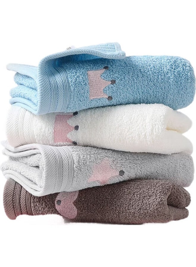 Grace Baby Class A Towel, Children'S Pure Cotton Face Towel, Home Embroidered Small Towel, Soft And Absorbent, Adult Face Towel - Image 1