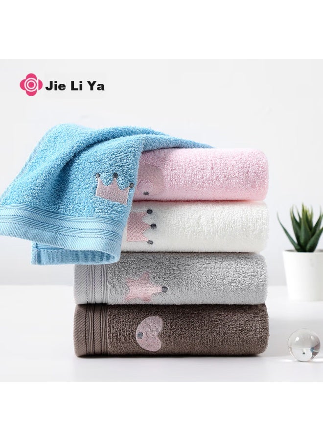 Grace Baby Class A Towel, Children's Pure Cotton Face Towel, Home Embroidered Small Towel, Soft And Absorbent, Adult Face Towel - Image 4