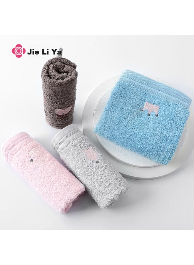 Grace Baby Class A Towel, Children's Pure Cotton Face Towel, Home Embroidered Small Towel, Soft And Absorbent, Adult Face Towel - Image 3