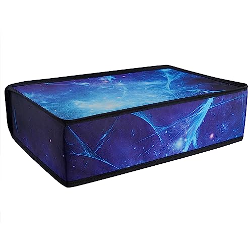 PlayVital Nylon Horizontal Dust Cover for ps5 Soft Neat Lining Dust Guard for ps5 Console Anti Scratch Waterproof Cover Sleeve for ps5 Console Digital Edition Disc Edition Blue Nebula - Image 1