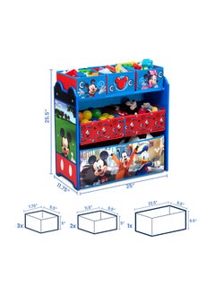 Delta CHILDREN Mickey Mouse Multi-Bin Toy Organizer  - Image 5