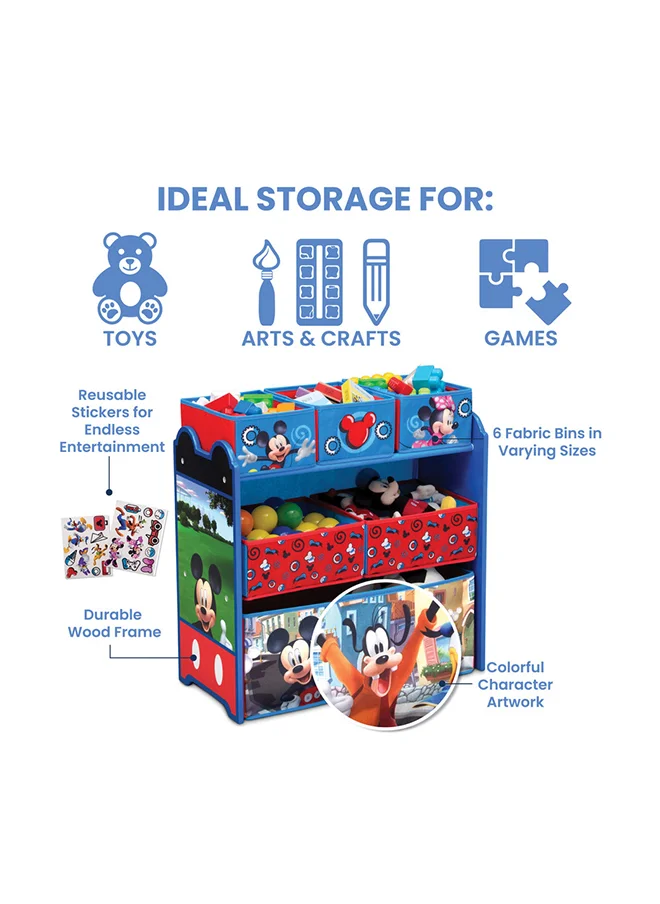 دلتا تشيلدرين Mickey Mouse Multi-Bin Toy Organizer