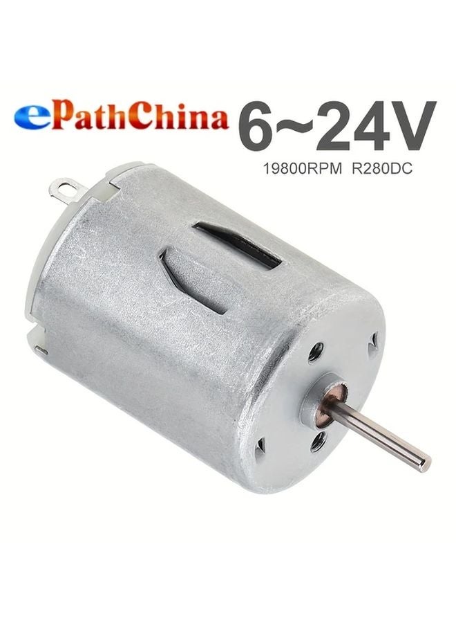 Metal High Speed R280 DC Motor 6 24V 19800 RPM For DIY Toys Mini Fans Water Pump - Image 2
