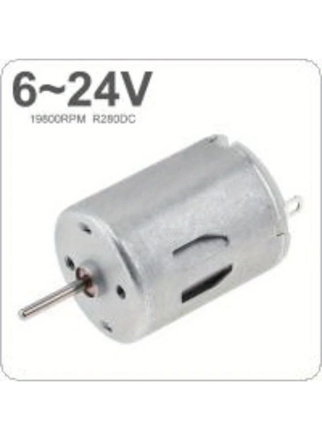 Metal High Speed R280 DC Motor 6 24V 19800 RPM For DIY Toys Mini Fans Water Pump - Image 1