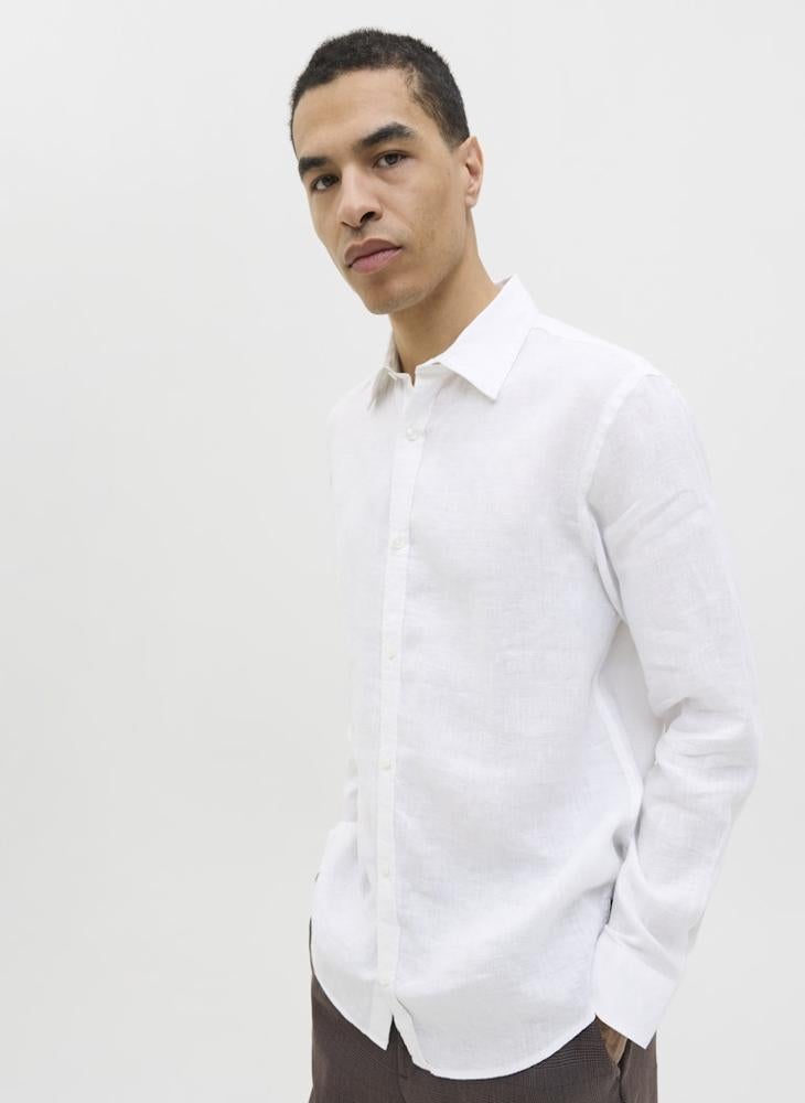 جاك اند جونز قميص كتان بأكمام طويلة - Image 3
