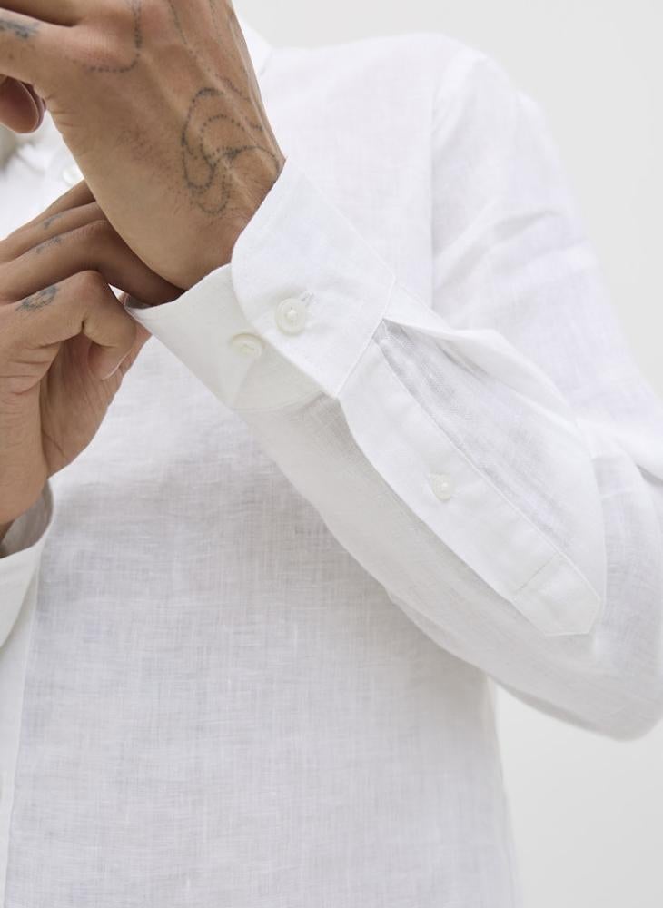 جاك اند جونز قميص كتان بأكمام طويلة - Image 5