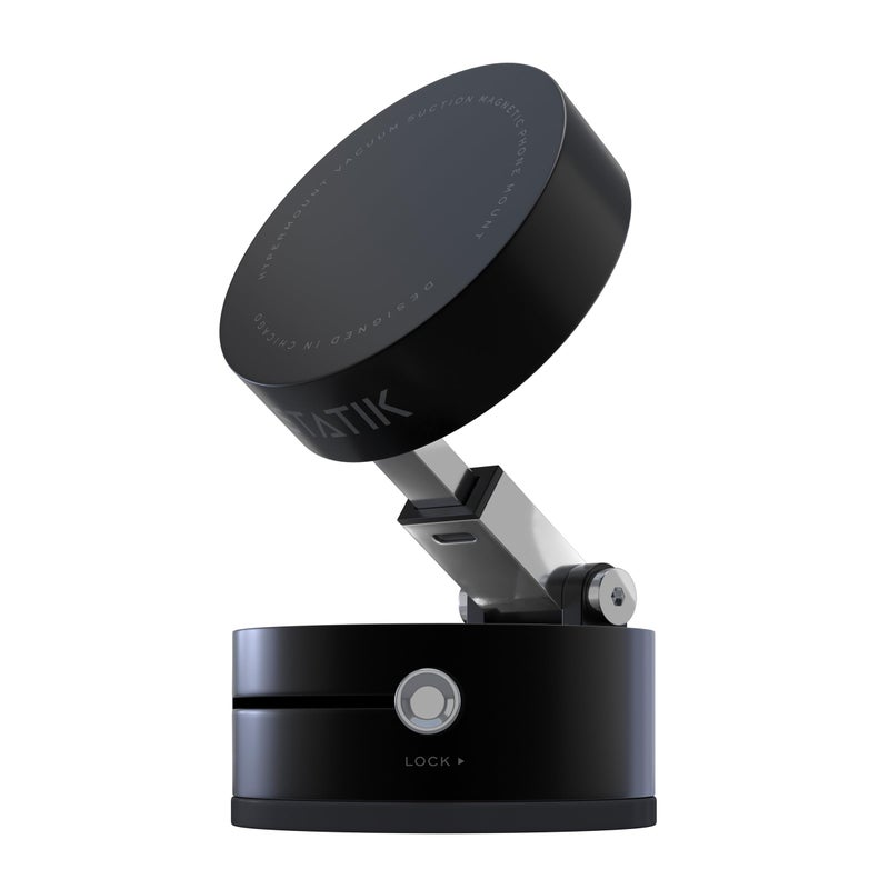 Statik HyperMountÂ®(Gen 2) Vacuum Phone Mount - Magnetic Phone Holder, Vacuum Seal Car Phone Mount, Use on Any Surface, Compatible with Apple MagSafe and Magnetic Rings Included for Android Devices - Image 1