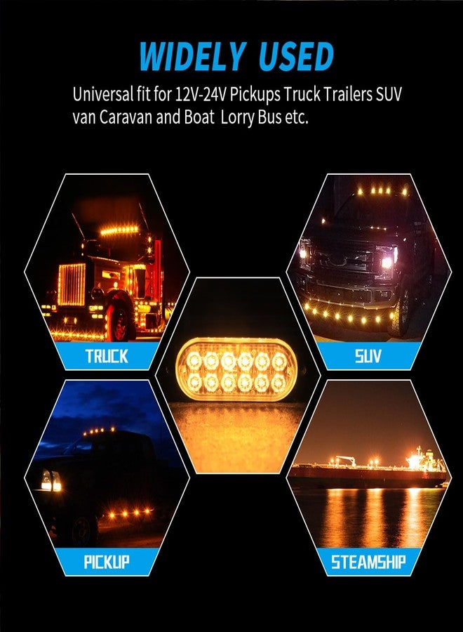 Leiboow 20 Pcs Sync Strobe Lights, Ultra-Thin 12-LED Surface Mount Emergency Warning Beacon for Trucks/Cars - Weatherproof Hazard Grille Lighting System - Image 4