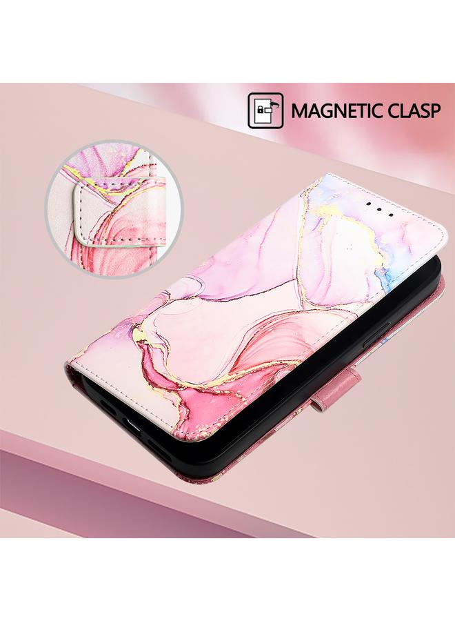 زبون جراب هاتف BLU View 5 PT003 من الجلد القابل للطي بنمط رخامي - Image 2