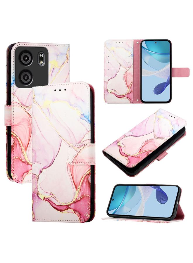 زبون جراب هاتف BLU View 5 PT003 من الجلد القابل للطي بنمط رخامي - Image 1