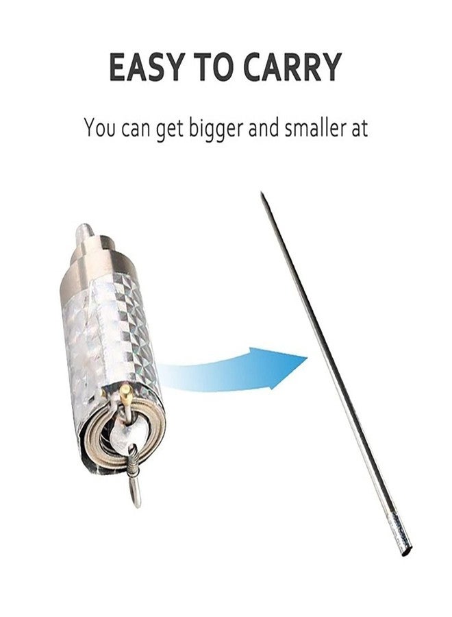 KRISHNPRIYA Magic Stick Silver Appearing Cane Metal Steel Stick Stretchable Extendable Stick Magical Pocket Stick Staff for Girls Boys Adult - Image 5