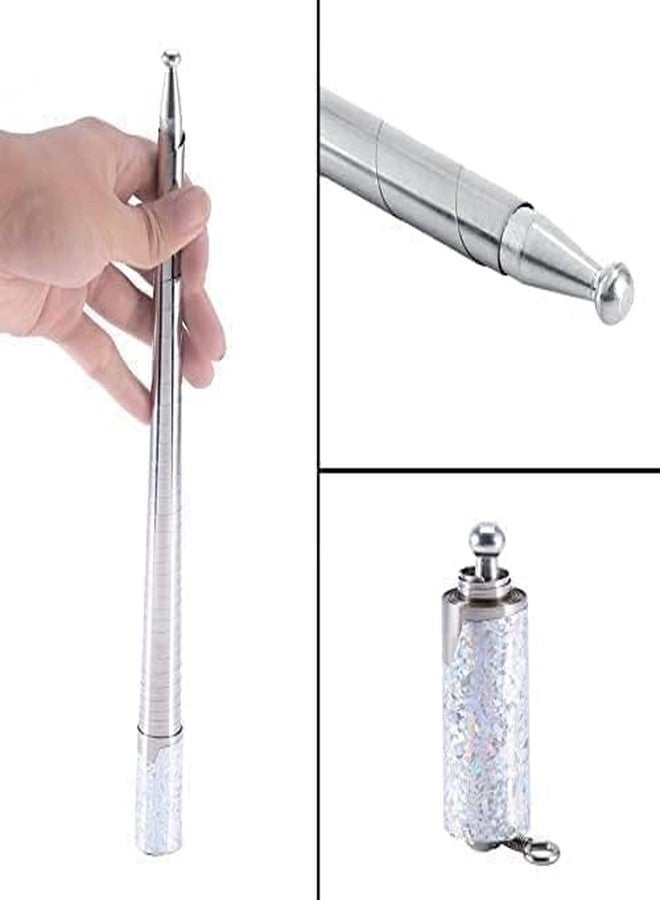 KRISHNPRIYA Magic Stick Silver Appearing Cane Metal Steel Stick Stretchable Extendable Stick Magical Pocket Stick Staff for Girls Boys Adult - Image 3