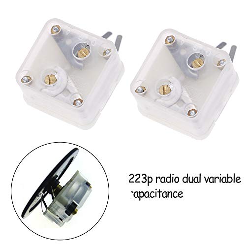 Acxico 5Pcs 223p Duplex Radio Variable Capacitor 60pf/140pf 2.1mm Hole Shaft for Pocket Radio Accessories - Image 4