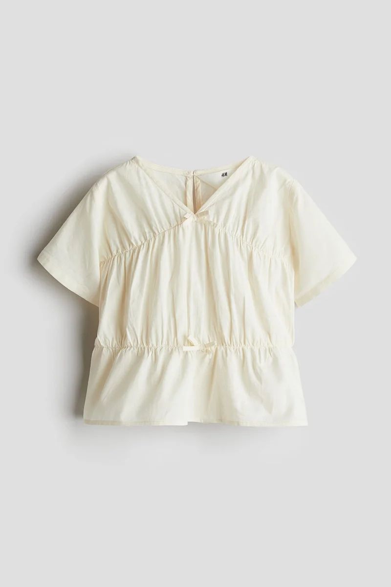 H&M Peplum cotton blouse