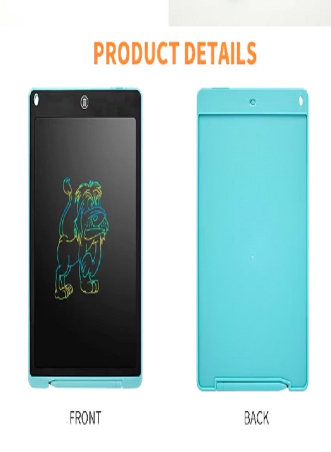 12 Inch LCD Writing Tablet for Kids, Colorful Doodle Board Drawing Pad for Kids, Electronic Drawing Board Erasable & Reusable, LCD Drawing Tablet for Kids  Toddler Toys Gifts - Blue  - Image 4