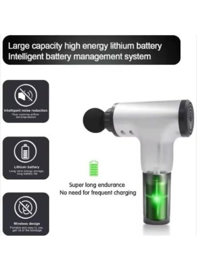 مسدس تدليك كهربائي محمول – تدليك عميق للعضلات للاسترخاء والعناية بالجسم - Image 2