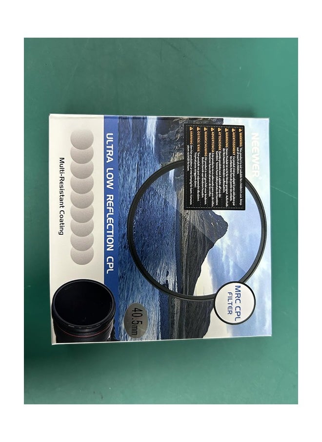 Neewer - 40.5mm Polarizing Filter 30 Layer Multi Resistant Nano Coatings Circular Polarising Filter(CPL) Reduce Glare/Enhance Contrast/Ultra Slim/Reduces Reflection/HD Optical Glass Polarizer Filter - Image 1