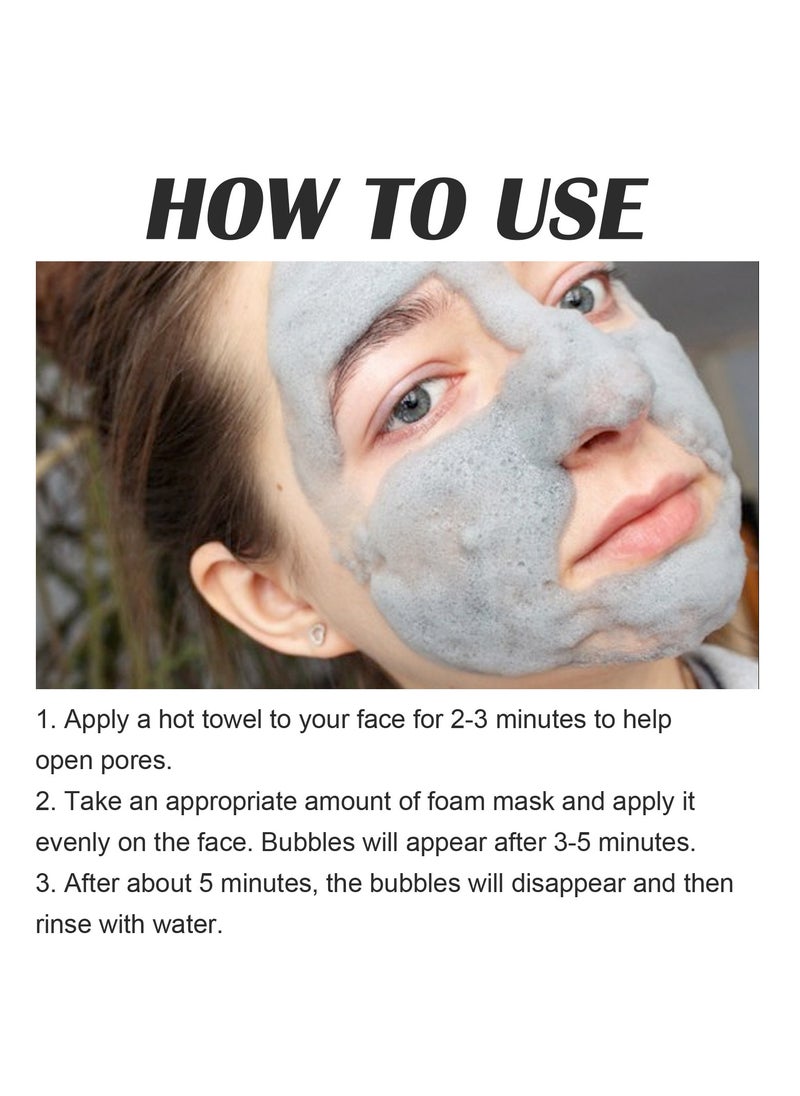 OUHOE - Deeply Cleansing Volcanic Mud Purifying Clay Stick Mask ,Pore Spa Bubble Face Mask ,Deep Cleaning Foam Oil Control Exfoliation Anti Acne Facial Skin care 50g - Image 1