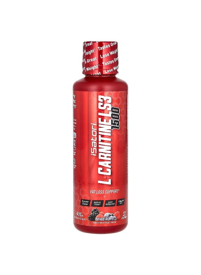 iSatori Isatori, L-Carnitine LS3 1500, Mixed Berry, 16 fl oz (480 ml)  - Image 1