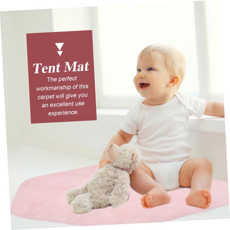 Non Toxic Plush Hexagon Play Mat Soft Carpet Rug For Indoor Nursery Floor Decor - Image 3